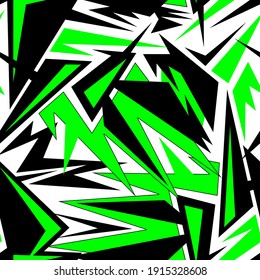 Urban seamless pattern with curved triangle elements