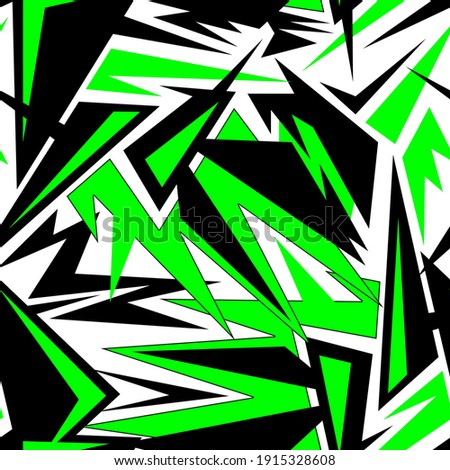 Urban seamless pattern with curved triangle elements