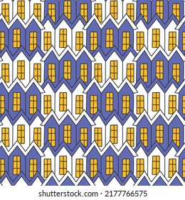 Urban seamless pattern. Print for textile, covers, surface. For fashion fabric. Endless texture, backdrop with abstract elements of city.