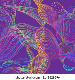Urban seamless pattern of vibrant chaotic lines.