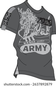 Urban Secret Army T-shirt Design nice