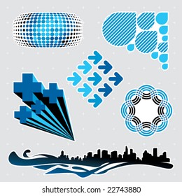 Urban series: editable design elements (3)