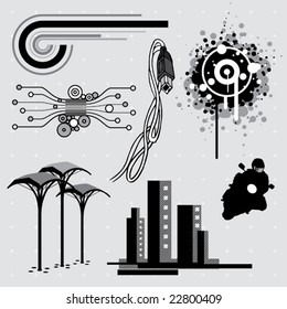 Urban series: editable  design elements (14)