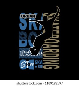 urban skate t shirt design vector for t shirt and other use