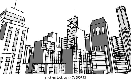 27,030 Cartoon city black and white Images, Stock Photos & Vectors ...