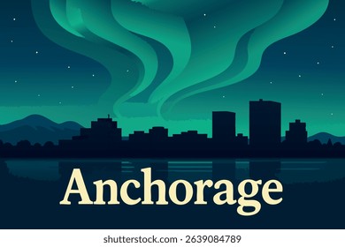 Anchorage’s urban skyline stands proudly against the backdrop of the towering Alaskan mountains, offering a stunning blend of city life and rugged natural beauty.