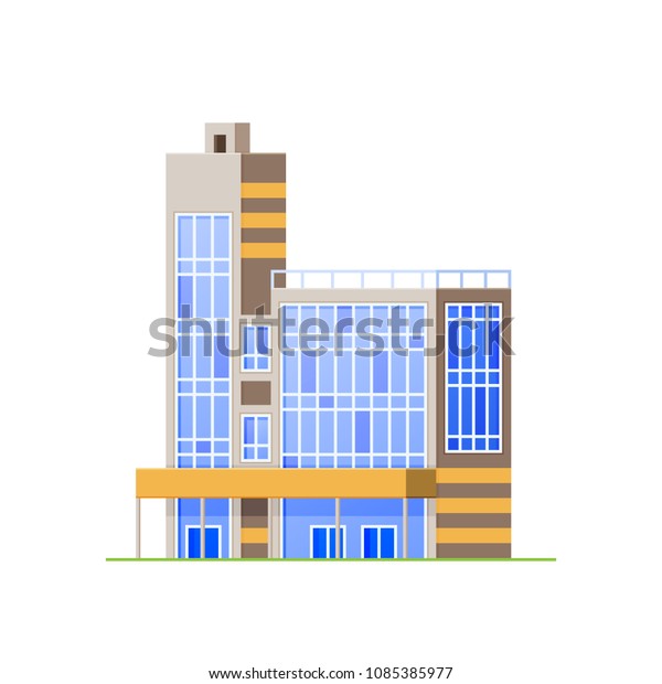 Urban Skyscraper Office Building Highrise Architectural Stock