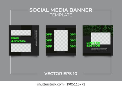 Urban Social Media Post Template for digital marketing and sale promo. modern fashion advertising