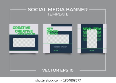Urban Social Media Post Template for digital marketing and sale promo. modern fashion advertising
