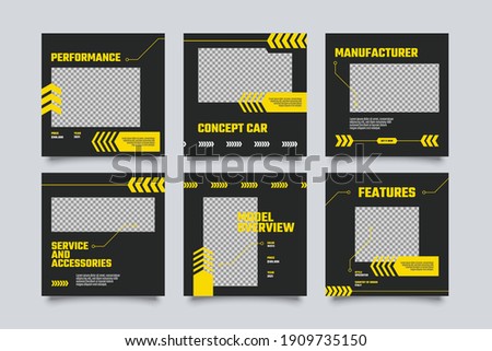 Urban Social Media Post Template for manufacture car,shop car promo
