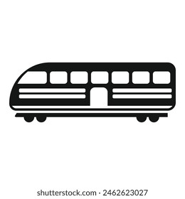 Urban speed train icon simple vector. Public metro. Fast station move