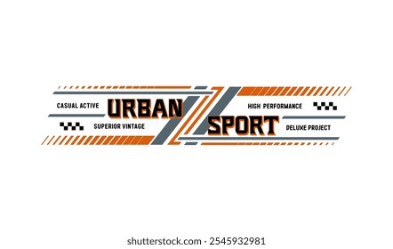 Design de tipografia vintage superior esporte urbano