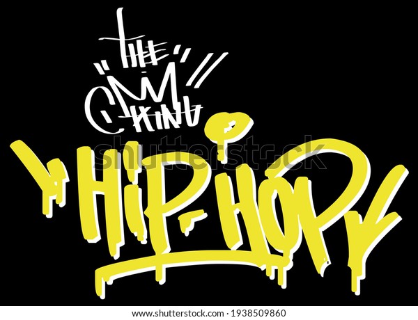 Urban Street Art Style Graffiti Hip Stock Vector (Royalty Free) 1938509860