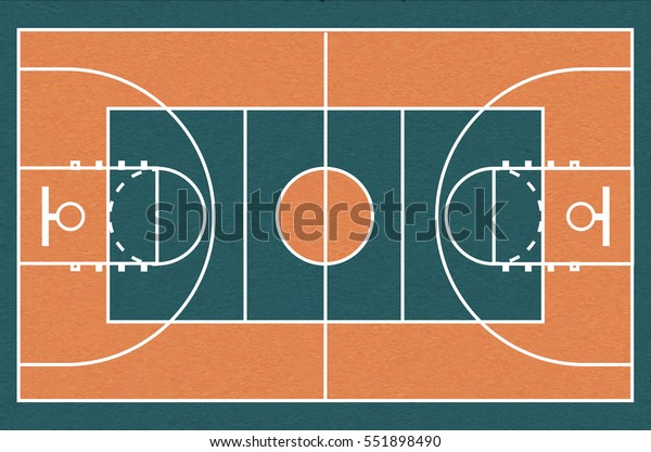Urban street basketball court. Realistic\
vector illustration
