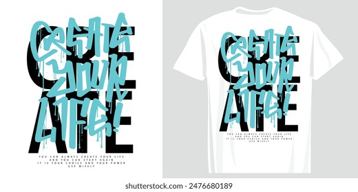 Urban street grunge typography. Vector illustration design for fashion graphic, slogan tee, t shirt, print, poster, sticker.