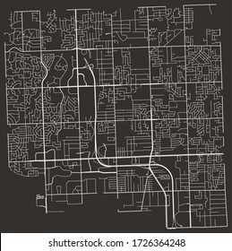 Urban Street Map Troy Michigan 260nw 1726364248 