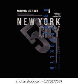 urban street, new york city stylish text frame, abstract  typography slogan t shirt style, design vector illustration, denim vintage for ready print