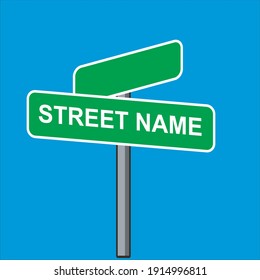 urban street sign vector graphic 