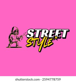urban street style lettering vector illustration design