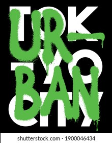 Urban street style tokyo city slogan print with neon graffiti font - Hipster graphic vector pattern for tee - t shirt and sweatshirt