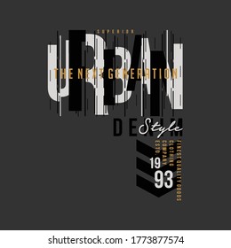 urban street stylish text frame, abstract  typography slogan t shirt style, design vector illustration, denim vintage for ready print