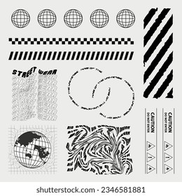 Urban street wear elements for fashion design