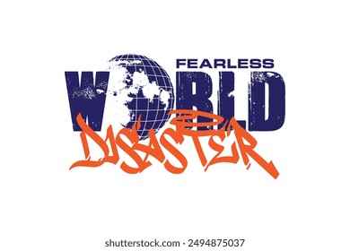 Urban street wear graphic tee style template design