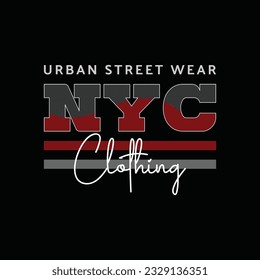 Urban street wear nyc clothing creative t shirt design