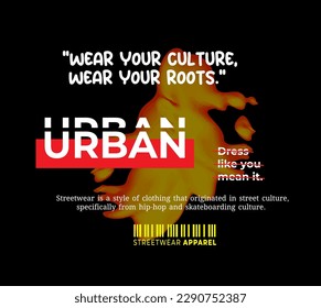 Urban Streetwear Aesthetic T-Shirt Design, Slogan Typography. for Screen Printing Design