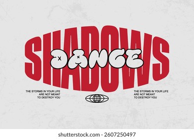 Urban Streetwear Aesthetic typography quotes vector graphic design	
