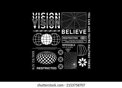 Urban streetwear creative fashion  apparel vector design