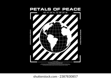 Urban streetwear Motivational quotes graphic tee vector design