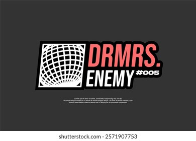 Urban streetwear quotes graphic tee vector design templates