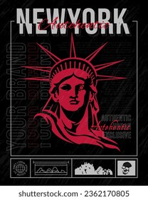 urban streetwear slogan and abstract design vector illustration