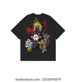 Urban Streetwear Tshirt Design ready to print