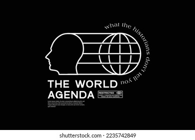 Urban Streetwear the world agenda Graphic tees Design ideas customize templates