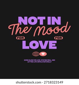 Urban Streetwear Typografie Vektor T-Shirt Designs Bundle, Urban Quotes Graphic Valentine Design, Minimalistisches Design für Screen Clothing Design, Love Vector Design, Romantische urbane Vektorgrafik für T-Shirt und Poster, Urban Streetwear Vector