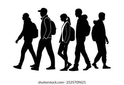 Urban Stride: A Silhouette Study