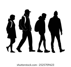 Urban Stride: A Silhouette Study