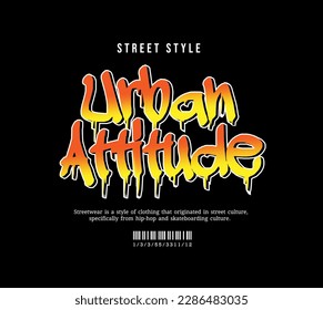 Urban Style Aesthetic T-Shirt Design, Casual Fashion Streetwear, Slogan Typography. for Screen Printing Design