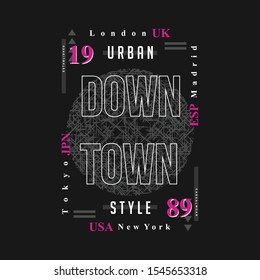 urban style city graphic design t shirt