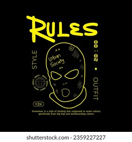 Urban Style Design Aesthetic, Casual Fashion Street Wear. With Slogan Typography, and Line Art Illustration. for screen printing t-shirts, jackets