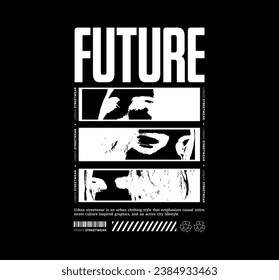 Urban Style Design, Black and White Texture, Streetwear and Typography. For screen printing designs for t-shirts, jackets, posters and sweaters.