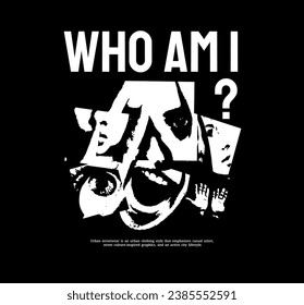 Urban Style Design, Black and White Texture, Streetwear and Typography. For screen printing designs for t-shirts, jackets, posters and sweaters.