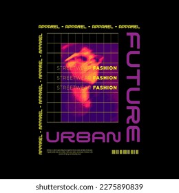 Urban Style Design, Streetwear, Texture, Pattern, Typography. For Screen Printing Materials for T-shirts, Jackets and Sweaters.
