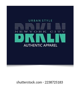Urban style New York city t-shirts logo design