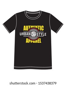 urban style typography for print t shirt 