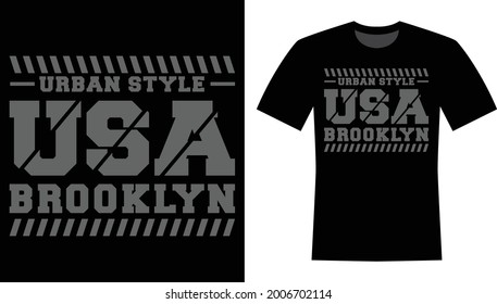 Urban Style USA Brooklyn T-shirt Design