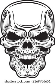 Urban Stylish Skull Vector Logo Icon Stock Vector (Royalty Free ...