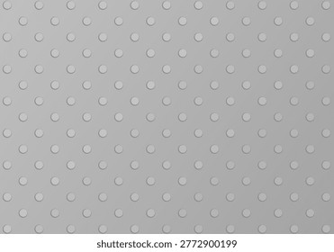 Urban surface and infrastructure texture. Steel pattern of manhole lid or door with dot elements.